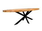 eettafel ovaal mango spinpoot 160-180 of 200 cm actie prijs, Huis en Inrichting, Kasten | Ladekasten, Nieuw, 150 tot 200 cm, Minder dan 100 cm