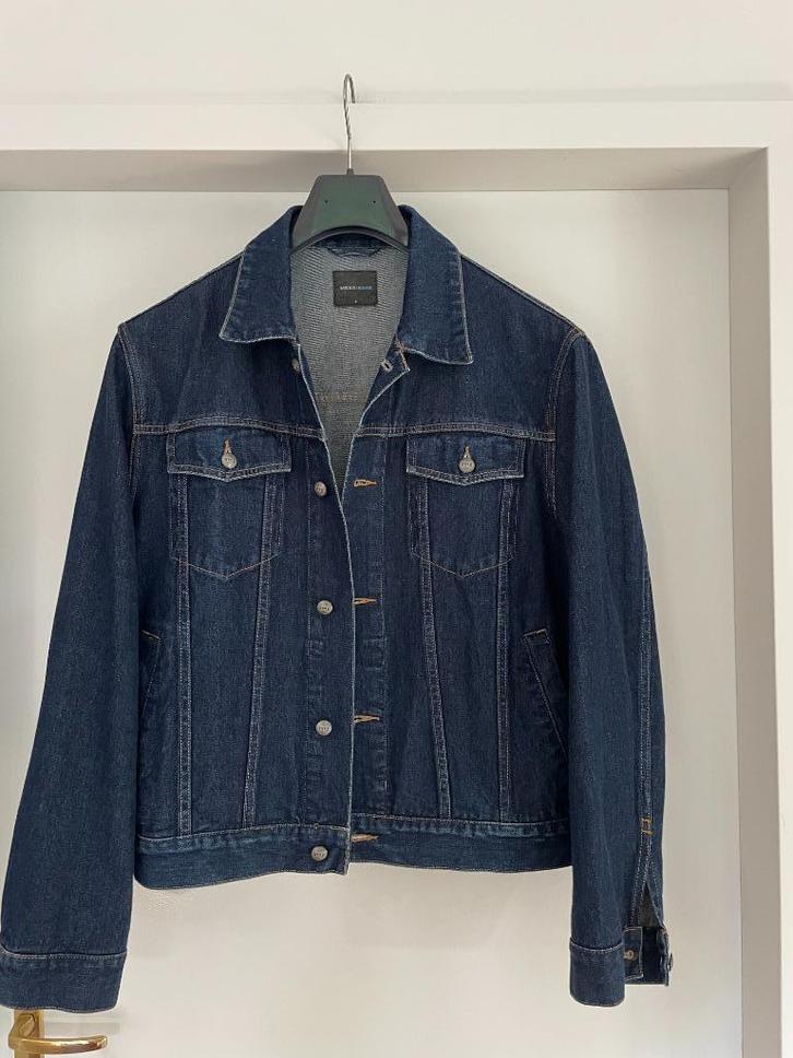 Mexx Jeans: z.g.a.n. heren spijkerjasje maat L, Kleding | Heren, Jassen | Zomer, Zo goed als nieuw, Maat 48/50 (M), Blauw, Verzenden