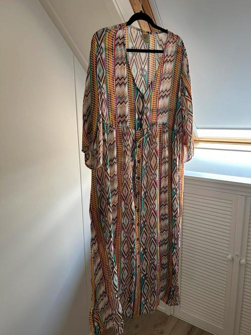 Opvallende en kleurrijke Lange Jurk, Kleding | Dames, Jurken, Zo goed als nieuw, Maat 46/48 (XL) of groter, Overige kleuren, Onder de knie