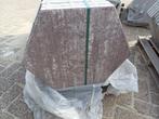Opruiming 6 m2 terrastegel zeskant paars bruin nuance, Ophalen, Nieuw, 5 tot 10 m², Beton