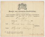 Rotterdam geboorte inschrijving 1860 en overlijden 1863, Rouwkaart, Verzenden