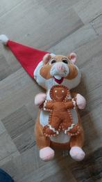 Hamster met peperkoek en kerstmuts knuffel, Ophalen of Verzenden, Zo goed als nieuw, Overige typen
