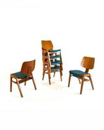 6x vintage plywood stapelstoel in stijl Egon Eiermann ‘60, Huis en Inrichting, Stoelen, Hout, Ophalen of Verzenden, Zo goed als nieuw