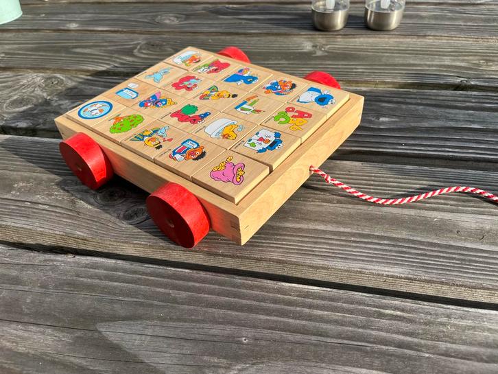 Sesamstraat Blokkenwagen Henson - Prima Staat!, Kinderen en Baby's, Speelgoed | Babyspeelgoed, Zo goed als nieuw, Overige typen