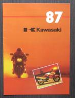 Folder Kawasaki 1987 Modelprogramma (Nederlands), Verzenden, Kawasaki