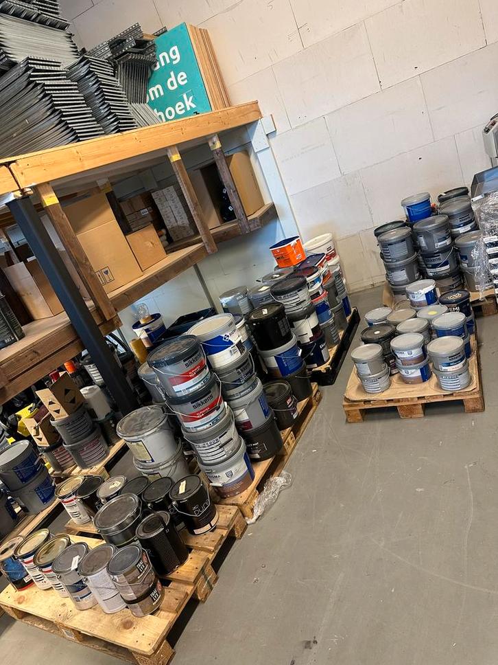 Verf - Alle Kleuren!, Doe-het-zelf en Verbouw, Verf, Beits en Lak, Gebruikt, Verf, Minder dan 5 liter, Overige kleuren, Ophalen