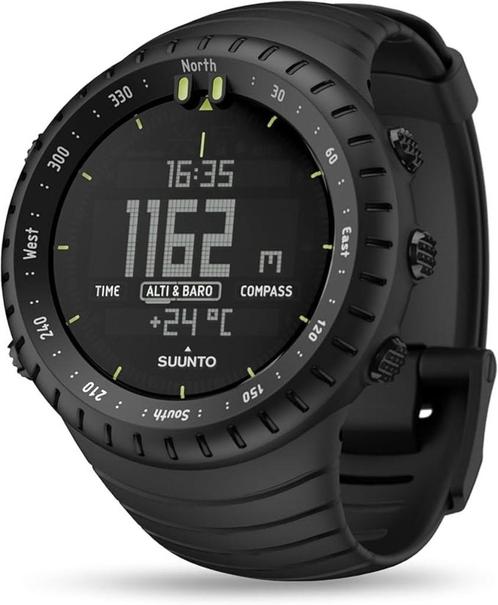 suunto core all black, Sieraden, Tassen en Uiterlijk, Sporthorloges, Gebruikt, Android, Zwart, GPS, Hoogte, Kompas, Waterdicht