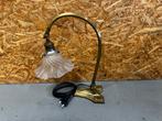 Art Nouveau Tafel- bed lamp met Tulp Kap, Ophalen of Verzenden