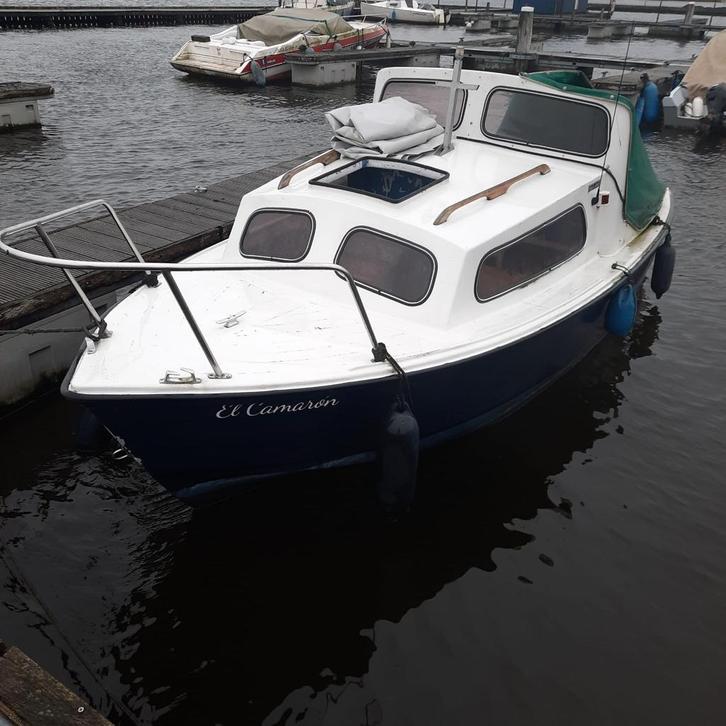 Kleine motorboot - Mayland Fisherman 16 (opknapper), Watersport en Boten, Motorboten en Motorjachten, Gebruikt, Polyester, Tot 6 meter