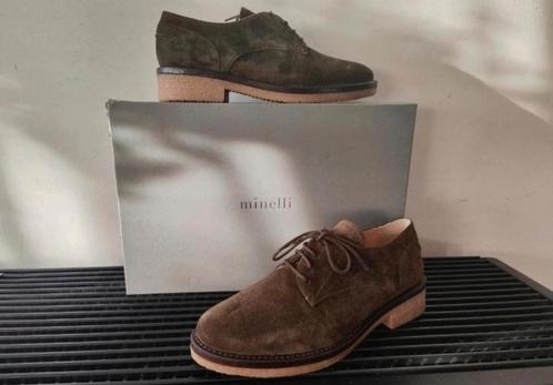 Minelli nieuwe suède khaki derbies/veterschoenen, mt 36, Kinderen en Baby's, Kinderkleding | Schoenen en Sokken, Nieuw, Schoenen