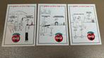 3 VINTAGE BUITENLANDSE BOOMERANG KAARTEN COCA COLA, Verzenden, 1960 tot 1980, Ongelopen, Overige thema's