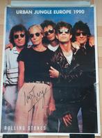 Muziekposter met 5 Stones 1990 Urban Jungle met handtekening, Antiek en Kunst, Verzenden