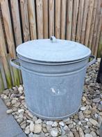 Grote Zinken Wasketel met deksel, Antiek en Kunst, Curiosa en Brocante, Ophalen