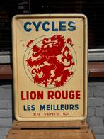 Lion Rouge fietsen oud reclamebord, Verzamelen, Merken en Reclamevoorwerpen, Reclamebord, Gebruikt, ., Ophalen of Verzenden