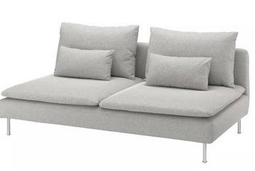 Ikea bank + poef + zijkanten