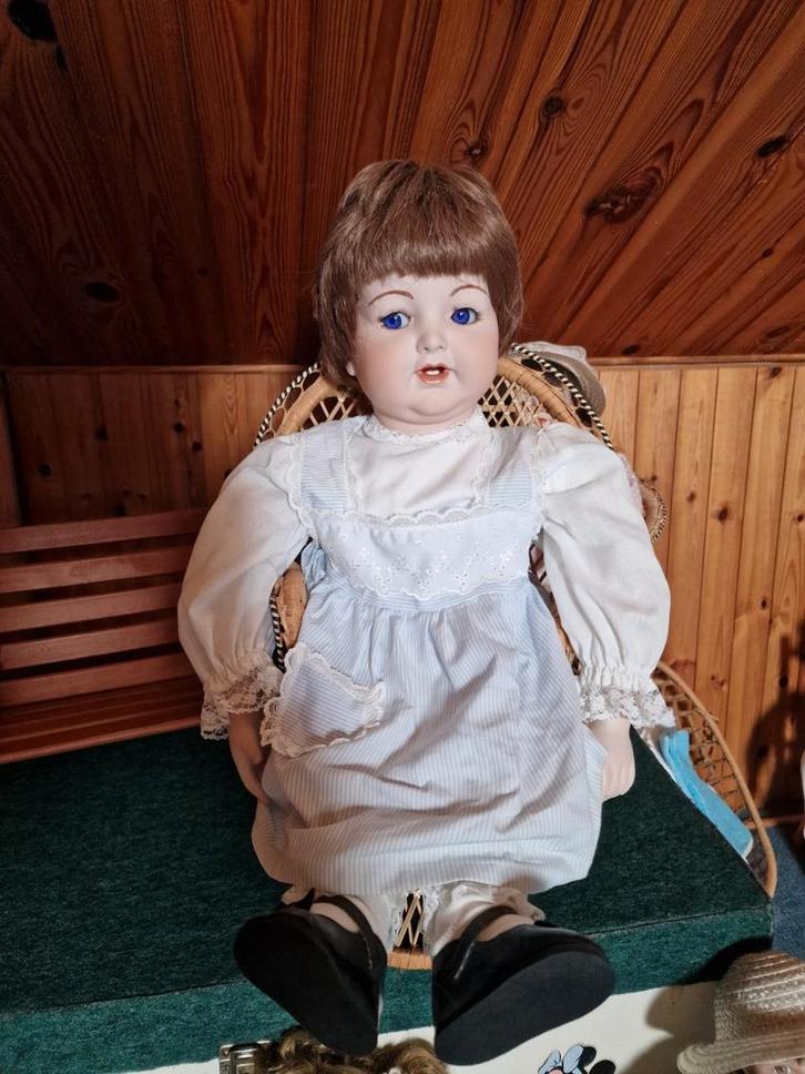 Handgemaakt Porseleinen Pop, Verzamelen, Poppen, Gebruikt, Pop, Ophalen of Verzenden