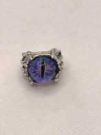 Leuke drakenoog ring - nieuw, Sieraden, Tassen en Uiterlijk, Ringen, Ophalen of Verzenden, Zo goed als nieuw, Dame, Zilver