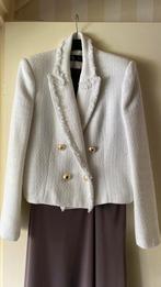 Zara blazer spier wit maat M met goudenkleur knopen, Nieuw, Ophalen of Verzenden, Wit