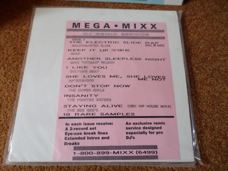 DJ Remix - Mega-Mixx Issues / 3 dubbele Maxisingles nieuw, Cd's en Dvd's, Vinyl Singles, Nieuw in verpakking, Maxi-single, Dance
