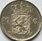 Schitterend dubbeltje 1827U, Zilver, Ophalen of Verzenden, 10 cent, Koningin Wilhelmina