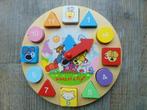 Woezel & Pip houten klok - speelklok hout met 12 blokjes, Ophalen of Verzenden, Zo goed als nieuw, Overige typen