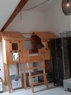 Boomhutbed/hoogslaper met trapje hout nieuwstaat, Ophalen, Nieuw, Hoogslaper