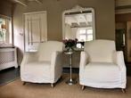 2 x Rivièra Maison Fauteuil / 100 % Cotton / Nieuwstaat!, Ophalen, Hout, 75 tot 100 cm, Zo goed als nieuw
