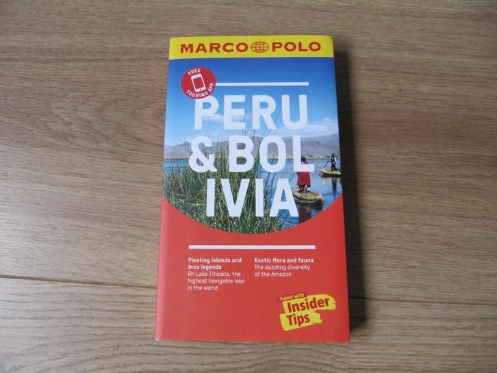 Peru en Bolivia - Marco Polo reisgids, Engelse uitgave 2018, Boeken, Reisgidsen, Zo goed als nieuw, Reisgids of -boek, Zuid-Amerika