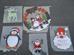 Kerst herbruikbare raamstickers, Diversen, Kerst, Ophalen of Verzenden, Gebruikt