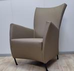 Montis Windy fauteuil refurbished nieuw leder kleur Mocca, Nieuw, 75 tot 100 cm, Metaal, Design