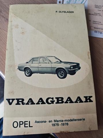 vraagbaak opel Ascona en Manta beschikbaar voor biedingen