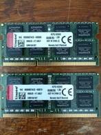 Kingston geheugenmodules 2 x 8 GB (KCP3L16SD8/8), Computers en Software, RAM geheugen, Gebruikt, Verzenden, DDR3, Laptop