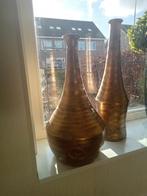 Prachtige luxe grote vazen, bloempotten, 60 en 50 hoog, goud, Ophalen, Halfschaduw, Minder dan 100 cm