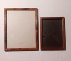 2 oude houten fotolijstjes klein formaat, Ophalen of Verzenden, Gebruikt