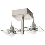 Mooie RVS plafond lamp, Ophalen of Verzenden, Zo goed als nieuw