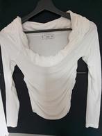 S aparte top wit smock aan zijkant en lage soepele kol visc., Wit, MNG, Ophalen of Verzenden, Lange mouw