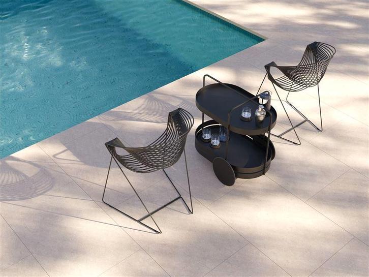 mediterraanse keramische tuintegels Biscuit Beige 60x60x2 cm, Tuin en Terras, Tegels en Klinkers, Nieuw, Terrastegels, Keramiek