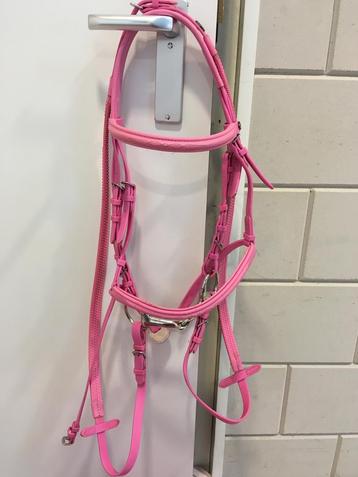 Roze tekna hoofdstell maat: pony beschikbaar voor biedingen