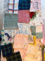 Zakdoekjes 16 stuks, Hobby en Vrije tijd, Stoffen en Lappen, Gebruikt, Ophalen of Verzenden, Katoen, Minder dan 30 cm