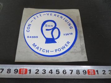 sticker son match-power con-fit-vereniging - bokshandschoen beschikbaar voor biedingen