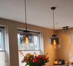 Hanglampen, Huis en Inrichting, Lampen | Hanglampen, Ophalen, Zo goed als nieuw, Glas, Minder dan 50 cm