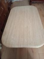 Marmer Travertin salontafel, Huis en Inrichting, Tafels | Salontafels, Ophalen, 50 tot 100 cm, 50 tot 100 cm, Zo goed als nieuw