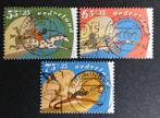 nvph 1457 - 1459 gestempeld kinderzegels 1990, Postzegels en Munten, Verzenden, Na 1940, Gestempeld