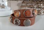 Noosa Amsterdam Wrap Armband double skinny Mid-Brown, Verzenden, Nieuw, Bruin, Leer