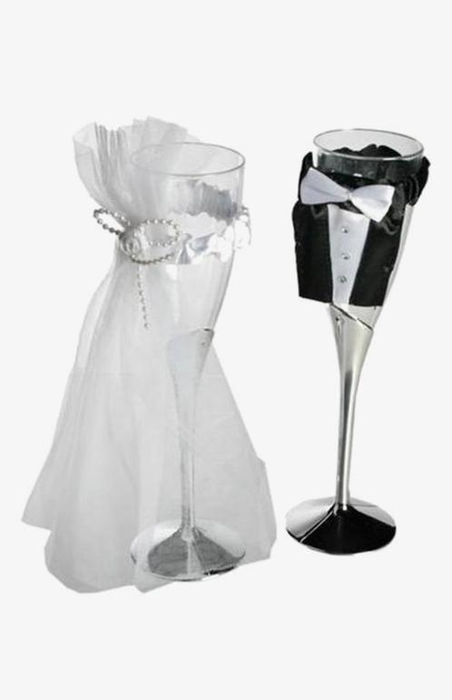 60 plastic trouwglazen trouwen nieuw bruid bruidegom, Verzamelen, Glas en Borrelglaasjes, Nieuw, Overige typen, Ophalen