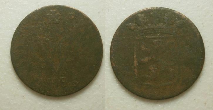 PD10412a Holland VOC Duit 1789 - RR, Postzegels en Munten, Munten | Nederland, Losse munt, 1 cent, Vóór koninkrijk, Ophalen of Verzenden