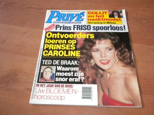 Prive 1988 Caroline Ruud Gullit Andre van Duin Drukwerk, Boeken, Tijdschriften en Kranten, Gelezen, Overige typen, Verzenden