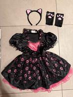 Carnaval heks/katten jurkje - Maat 104, Ophalen of Verzenden, Zo goed als nieuw, 104 of kleiner, Meisje