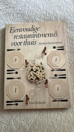 Eenvoudige restaurantmenu’s voor thuis., Ophalen of Verzenden, Zo goed als nieuw