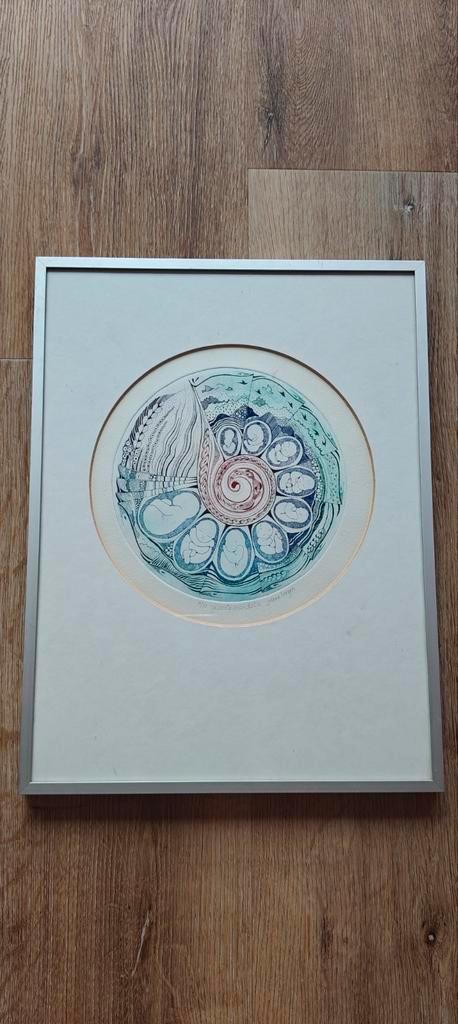 Yvonne Borgers ets, Antiek en Kunst, Kunst | Etsen en Gravures, Ophalen of Verzenden